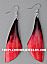 Dyed Colour Horn Earrings
