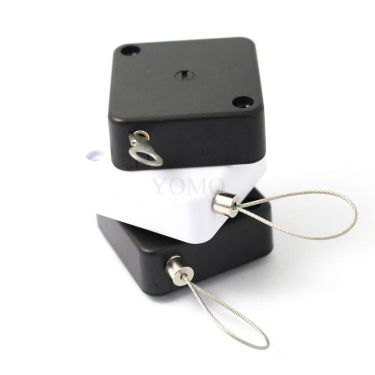 Square Shape Anti-Theft Recoiler with Loop Cable End