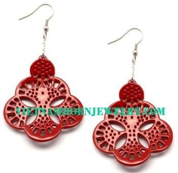 Lacquer Horn Earrings