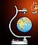 Electric magnet floating globe