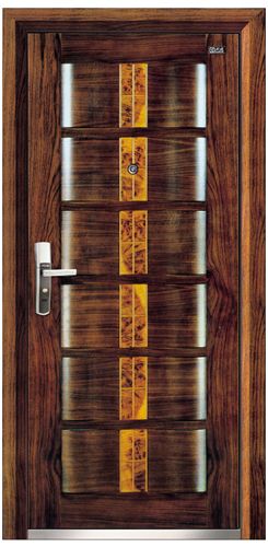 Black Walnut Steel and Wooden Door