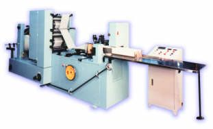 Vertical rotary paper napkin folding machine