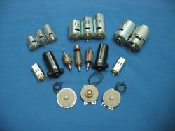 DC motor, AC motor, alternator