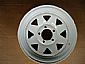 white cotated steel wheels