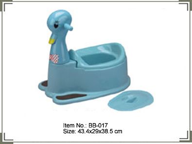 Duck shape baby toilet