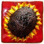 Hand made tiles - Sun