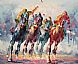oil painting -- racing