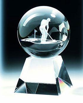 crystal golf trophy