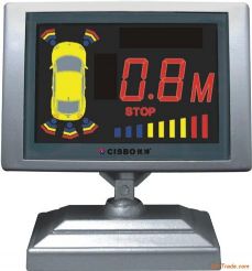 colorized LCD parking sensor with English Speech
