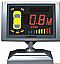 colorized LCD parking sensor with English Speech