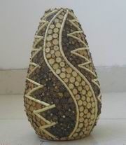 wooden vases