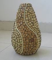 wooden vases