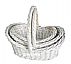 White wicker baskets