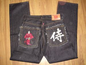 red monkey jeans