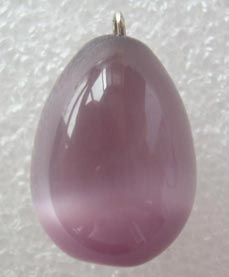 14x19mm purple drip cats eye beads