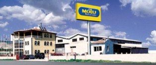 As molu steel and wooden doors