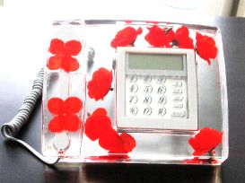 acrylic liquid telephone