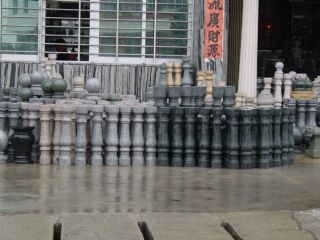 granite or marble pillars