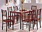 wooden tabel with 4 chairs