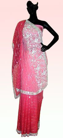 Hand Embroidered Saree