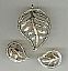 Silver leaf pendant set