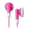 	3.5MM Necklace Stereo Earphone Handphones -Pink