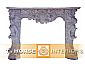 hand-made carved marble fireplace mantel