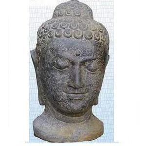 Buddha head stone casting