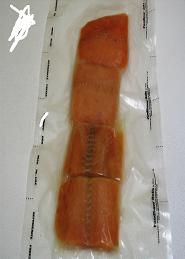 frozen chum salmon portion