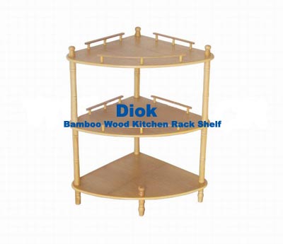 Bamboo wood Kitchen rack shelf 