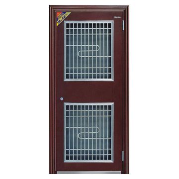 Exterior Security Steel Double-Layer Door