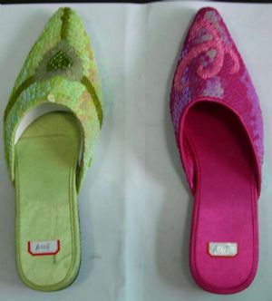 beaded slippers