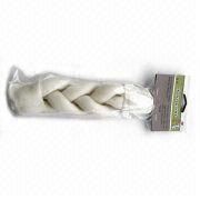 White Rawhide Braided Wreath