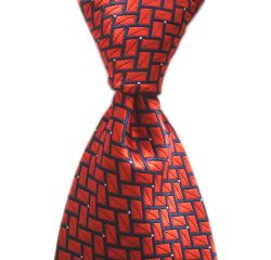 Red / Blue accents Armani necktie-men's  Tie