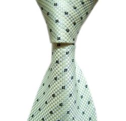 Eggshell white Armani Necktie - men's  Tie