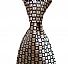 Silver with black accents  Armani necktie - men's Tie
