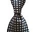 Black / Silver Accents Armani necktie-men's Tie