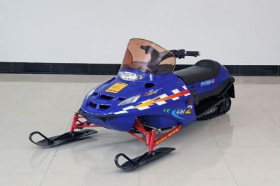 snowmobile blue