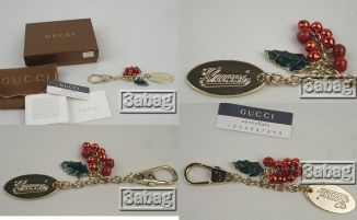 GUCCI red small bell charm 170767