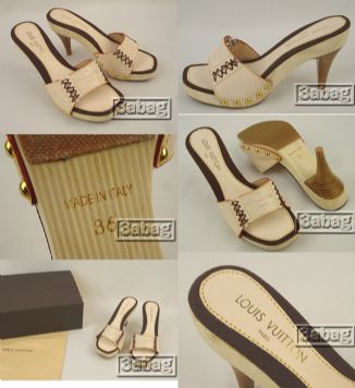 Louis Vuitton white slipper 11035