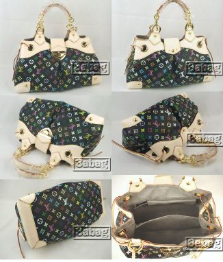 Louis Vuitton balck Monogram Multicolore handbag M40124
