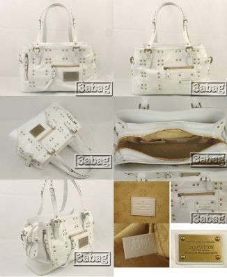 Louis vuitton white rivet bag M95345