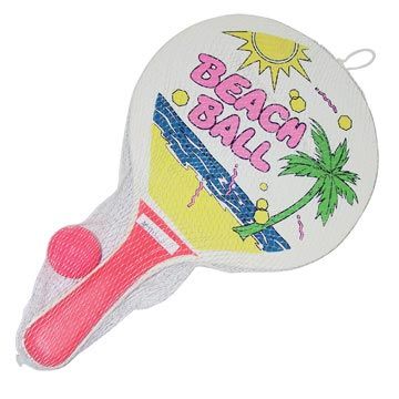 Beach products: rackets, mats, balls...