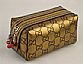 GUCCI gold leather cosmetic case 29596