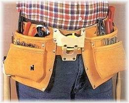 11 POCKET  PROFESSIONAL STYLE SPLIT LEATHER CARPENTER APRON