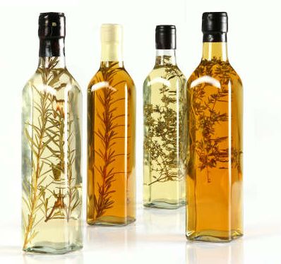 assortment of vinegar