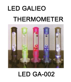led Galileo thermometer