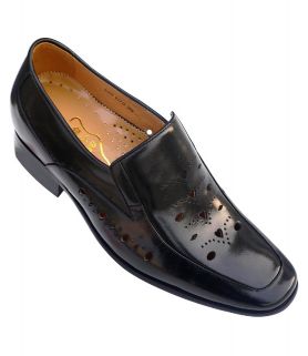 Height increasing leather sandals