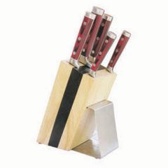6 pcs Kitchen Knife Block Set
