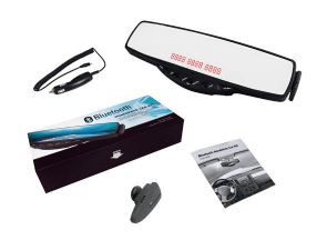 bluetooth handfree car rearview mirror